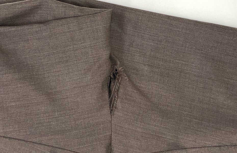 ズボンの股下補修